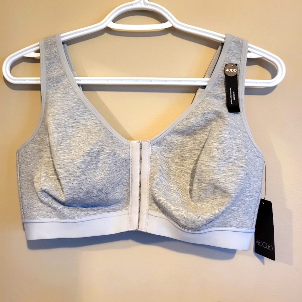 Bra. Heather grey, front close 40DD Voglo